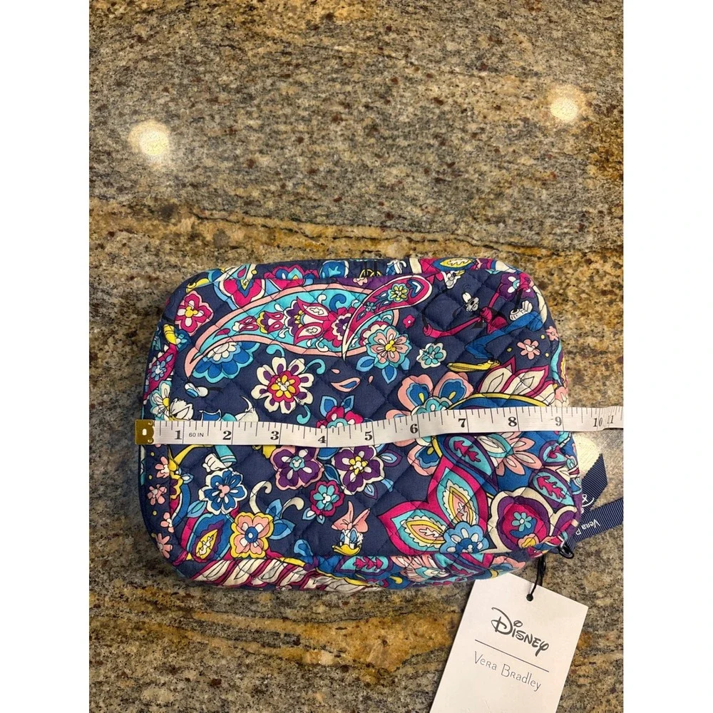 NWT Vera Bradley Disney Sensational Six Paisley Quilted Cotton Tech Bag